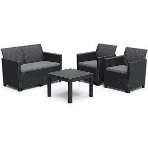 Rojaplast CLAIRE 2 SEATERS SOFA set - grafit