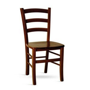 ATAN Dřevěná židle Paysane masiv, hnědá - II.jakost