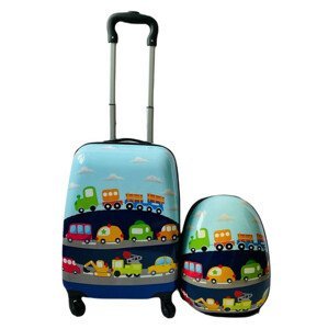ATAN Dětský cestovní kufr a batůžek City 29l KFBH1253 - II.jakost