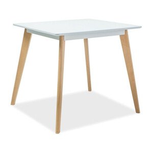 Casarredo Jídelní stůl DECLAN II 80x80 bílá/buk