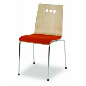 MIKO Židle Mirka podnož chrom čalouněný sedák