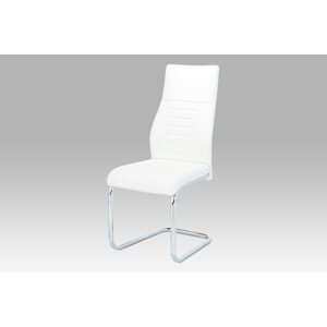 Autronic Jídelní židle HC-955 WT bílá koženka