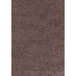 Ayyildiz Kusový koberec Dream Shaggy 4000 – hnědá 80x150 cm
