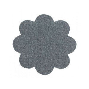 Hanse Home Protiskluzová rohožka Soft & Clean 102462 kytka - šedá 67x67 tvar kytka