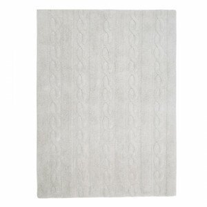 Lorena Canals Bio koberec kusový, ručně tkaný – Braids šedá 120x160 cm