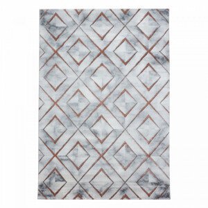 Ayyildiz Kusový koberec Naxos 3811 – šedá/hnědá/bílá 200x290 cm
