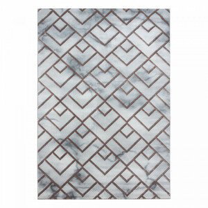 Ayyildiz Kusový koberec Naxos 3813 – šedá/hnědá 160x230 cm