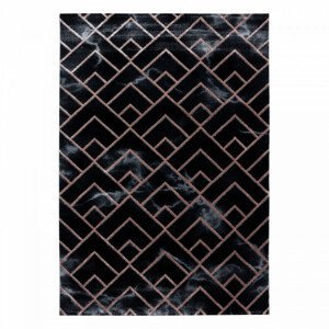 Ayyildiz Kusový koberec Naxos 3814 hnědá/černá 80x150 cm