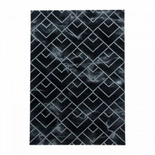 Ayyildiz Kusový koberec Naxos 3814 – černá/šedá 80x150 cm