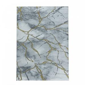Ayyildiz Kusový koberec Naxos 3815 – žlutá/šedá 80x150 cm