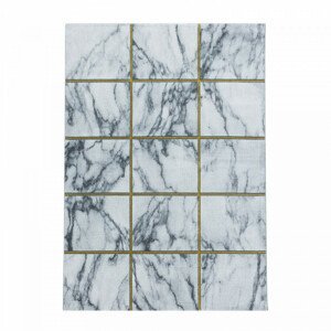 Ayyildiz Kusový koberec Naxos 3816 – žlutá/šedá 80x150 cm