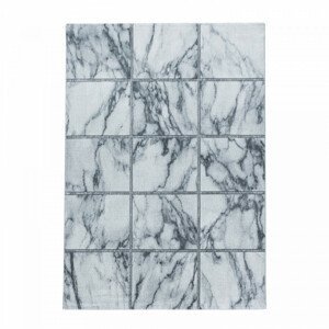 Ayyildiz Kusový koberec Naxos 3816 – šedá/bílá 80x150 cm