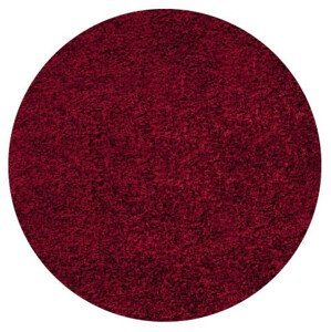 Ayyildiz Kusový koberec Life Shaggy 1500 red kruh 120x120 (průměr) kruh
