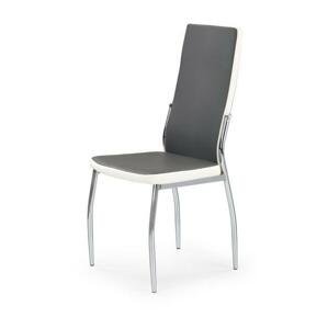 Halmar Jídelní židle K210 šedo-bílá šedo-bílá