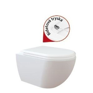 Canakcilar Ceramic  Creavit Creavit FREE závěsné wc + bidet 2v1 bílá FE320