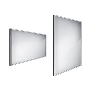 Nimco 13000 LED zrcadlo podsvícené 120 x 70 cm bez senzoru černá ZPC 13006-90