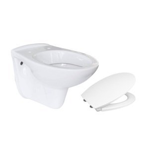Mereo WC závěsný klozet vč sedátka keramika bílá CSS114S VSD74S