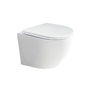 Mereo WC závěsné kapotované RIMLESS 490x370x360 vč. sedátka keramika bilé VSD82S