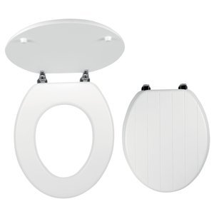 Novaservis WC/PROVENCE WC sedátko MDF bílá panty kov-chrom