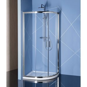 Polysan Easy Line asymetrický sprchový kout 120 x 80 x 190 cm chrom čiré sklo EL2315