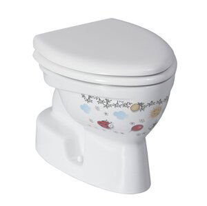 Sapho KID WC mísa, spodní odpad, dekor, bílá CK300-11CB00E-FF00