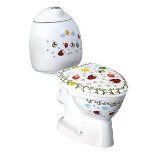 Sapho KID WC kombi dětské, zadní odpad, dekor, bílá CK311.400.0F