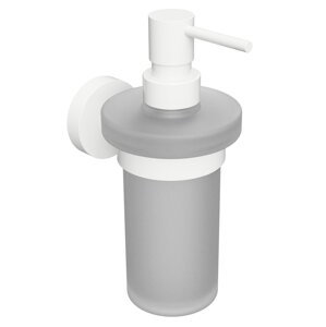 Sapho X-Round White dávkovač mýdla 230 ml mléčné sklo bílá XR101W