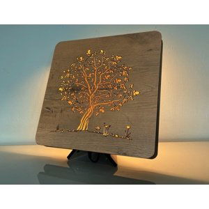 Li-Go "Ořešák" lampa 31x31cm provedení povrchu: dub B