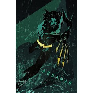 Umělecký tisk Aquaman - God of Sea, (26.7 x 40 cm)