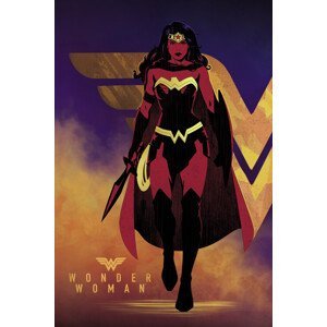 Umělecký tisk Wonder Woman - Amazon warrior, (26.7 x 40 cm)