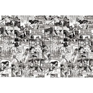 Umělecký tisk Wonder Woman - Comics Fight, (40 x 26.7 cm)