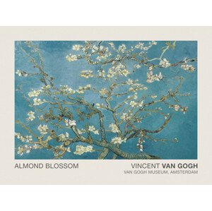 Obrazová reprodukce Almond Blossom (Museum Vintage Blue Floral) - Vincent van Gogh, (40 x 30 cm)