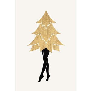 Ilustrace Lady Gaga At Christmas (No.1), Kubistika, (26.7 x 40 cm)