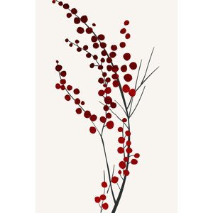Ilustrace Mistletoe Kisses, Kubistika, (26.7 x 40 cm)