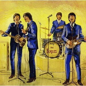 English School, - Obrazová reprodukce The Beatles, (40 x 40 cm)