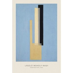 Obrazová reprodukce Konstruktion (Original Bauhaus in Pale Blue, 1920) - Laszlo / László Maholy-Nagy, (26.7 x 40 cm)
