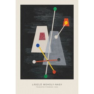 Obrazová reprodukce Truncated Pyramids (Original Bauhaus in Black, 1946) - Laszlo / László Maholy-Nagy, (26.7 x 40 cm)