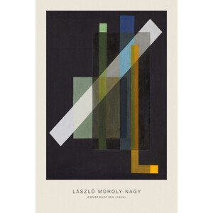 Obrazová reprodukce Construction (Original Bauhaus in Black, 1924) - Laszlo / László Maholy-Nagy, (26.7 x 40 cm)