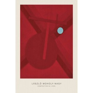 Obrazová reprodukce Composition G4 (Original Bauhaus in Red, 1926) - Laszlo / László Maholy-Nagy, (26.7 x 40 cm)
