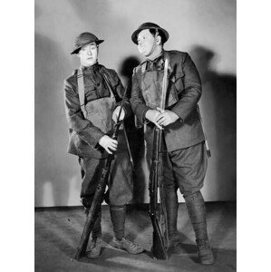 Umělecká fotografie Stan Laurel and Oliver Hardy, 1938, (30 x 40 cm)