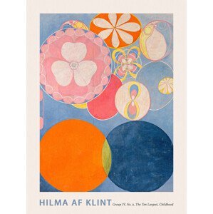 Obrazová reprodukce The Very First Abstract Collection, The 10 Largest (No.2 in Blue) - Hilma af Klint, (30 x 40 cm)