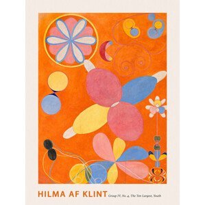 Obrazová reprodukce The Very First Abstract Collection, The 10 Largest (No.4 in Orange) - Hilma af Klint, (30 x 40 cm)