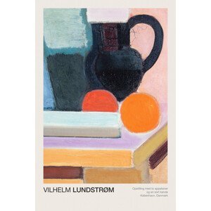 Obrazová reprodukce Still Life with Two Oranges & A Black Jug (Abstract Kitchen) - Vilhelm Lundstrøm, (26.7 x 40 cm)