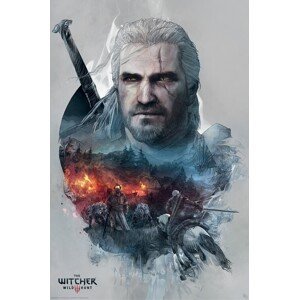 Plakát, Obraz - Zaklínač - Geralt, 61x91.5 cm