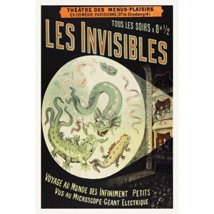 Obrazová reprodukce Les Invisibles ((Vintage Cinema / Retro Movie Theatre Poster / Horror & Sci-Fi), (26.7 x 40 cm)