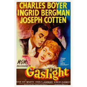 Obrazová reprodukce Gaslight, Ft. Angela Lansbury (Vintage Cinema / Retro Movie Theatre Poster / Iconic Film Advert), (26.7 x 40 cm)