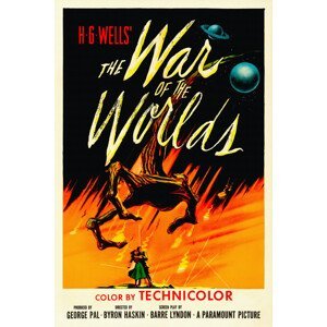 Obrazová reprodukce The War of the Worlds, H.G. Wells (Vintage Cinema / Retro Movie Theatre Poster / Iconic Film Advert), (26.7 x 40 cm)