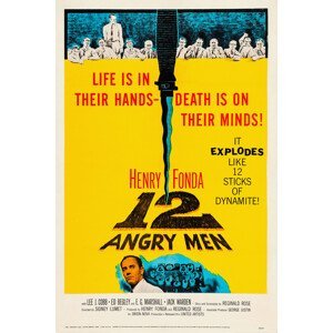 Obrazová reprodukce 12 Angry Men (Vintage Cinema / Retro Movie Theatre Poster / Iconic Film Advert), (26.7 x 40 cm)