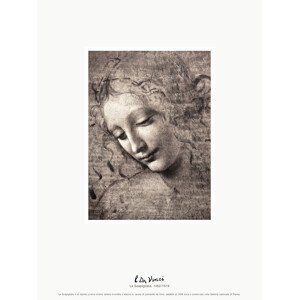 Obrazová reprodukce The Head of a girl (La Scapigliata) - Leonardo da Vinci, (30 x 40 cm)