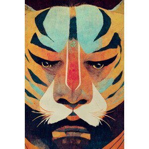 Ilustrace Strong Tiger, Treechild, (26.7 x 40 cm)